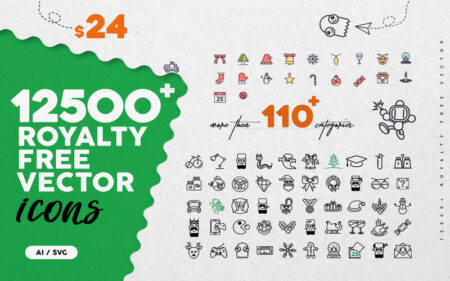12500 Royalty Free Vector Icons revised