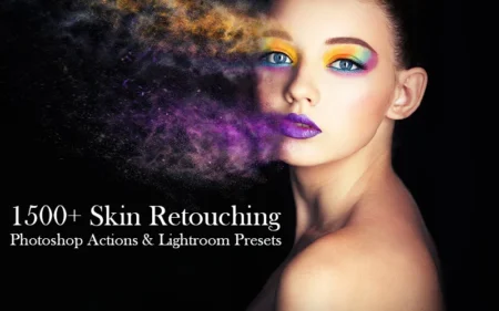 1500 Skin Retouching Photoshop Actions Lightroom Presets