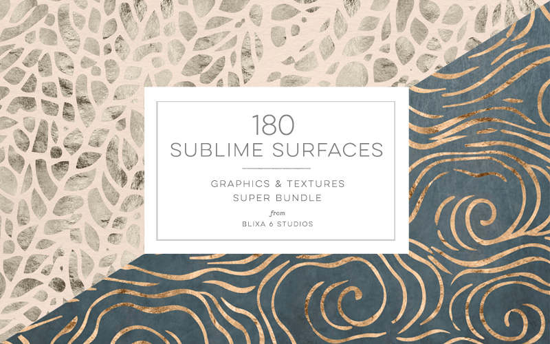 180 Sublime Surfaces Graphics and texture super bundle Banner