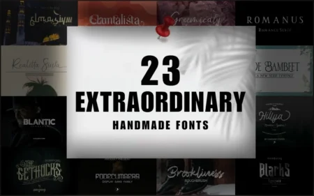 23 Extraordinary Handmade Fonts