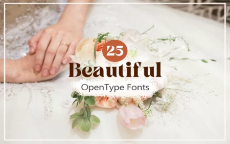 25 Beautiful fonts bundle feature image
