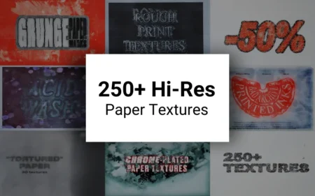 Hi-res Paper Textures Bundle Feature Image