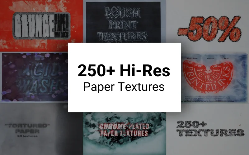 Hi-res Paper Textures Bundle Feature Image