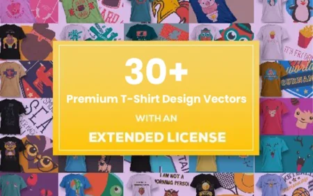 30+ Premium T-Shirt Design Vectors