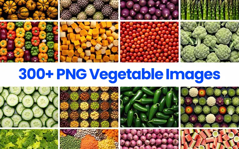 300+ PNG Vegetable Images Collection