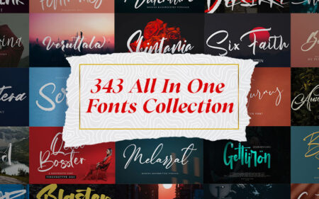 343 All in one font collection