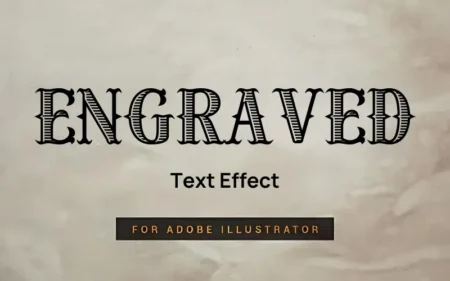 Engraved Text Effect- Adobe Illustrator Graphic Styles