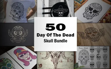 50 Day Of The Dead Skull Bundle