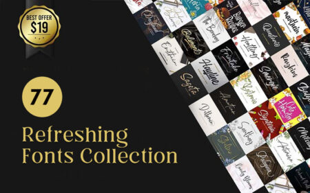 77 Refreshing Fonts Collection Feature Image