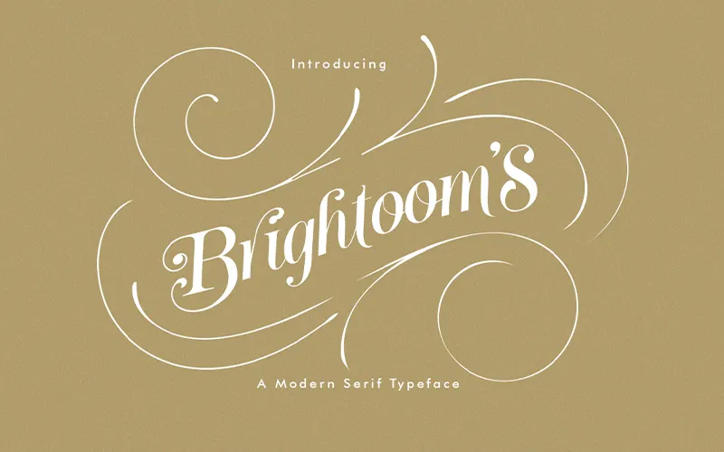 Brightooms Font Style Preview