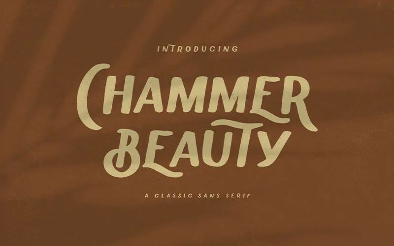 Chammer Beauty Typeface Preview