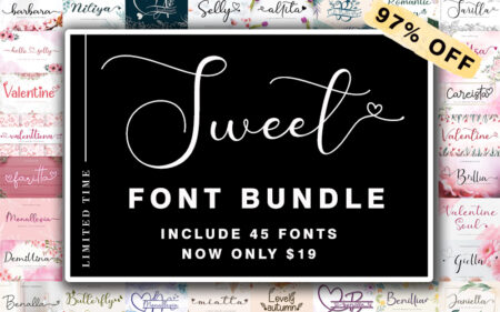 Sweet Fonts Bundle Feature Image