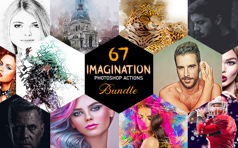 67 imagination photoshop actions bundle
