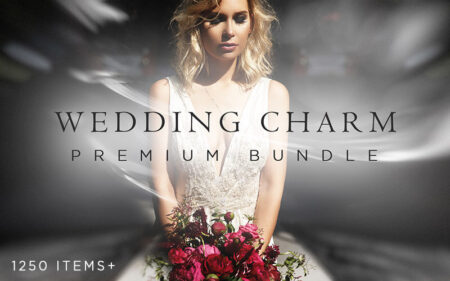 1250+ Wedding Photoshop Actions, Presets & Overlays Bundle Feature Image