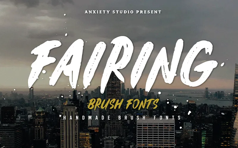 Fairing Extraordinary Handmade Brush Fonts