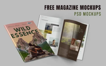 Free magazine mockups