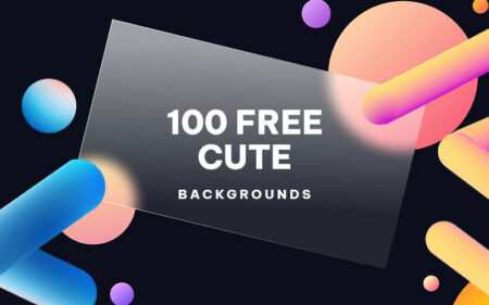 100 Free Cute Backgrounds Aesthetic Bundle Feature Image