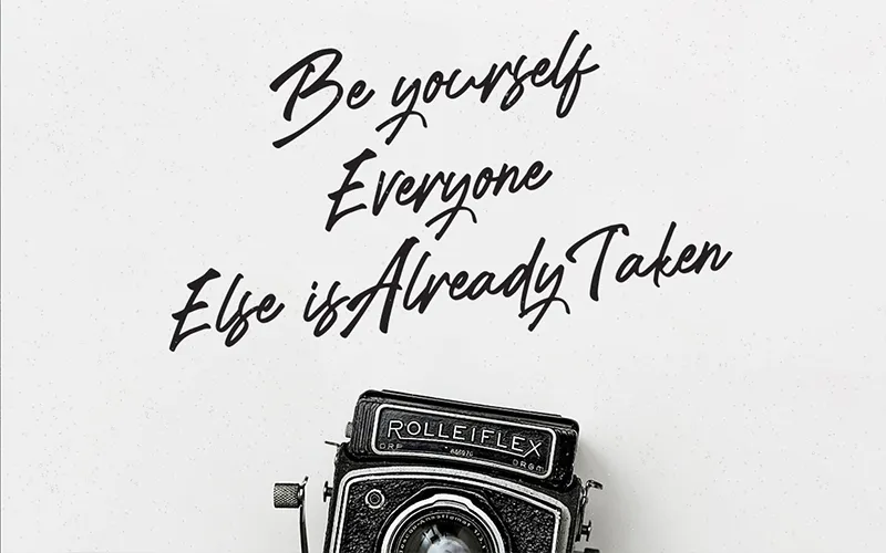 A motivational quote written with the Freestyle Font Style