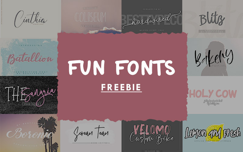 20 Free Fun Fonts
