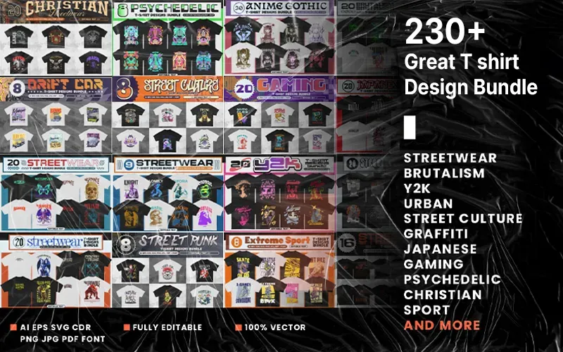 Great T-Shirt Designs Bundle