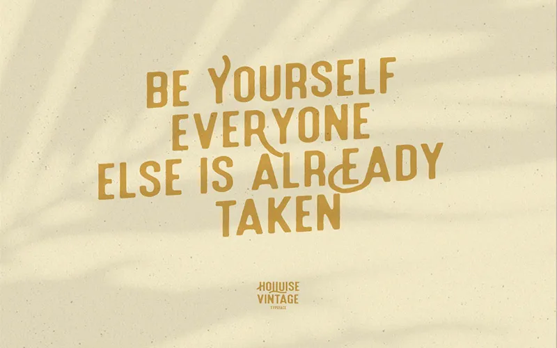Holluise Vintage Font Style Preview Text