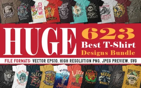 Huge 623 Best T-Shirt Designs Bundle