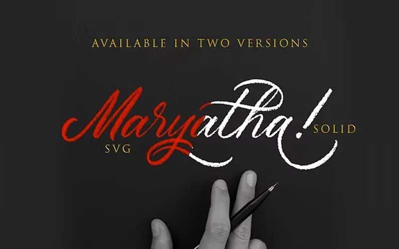 Maryatha Typeface Preview