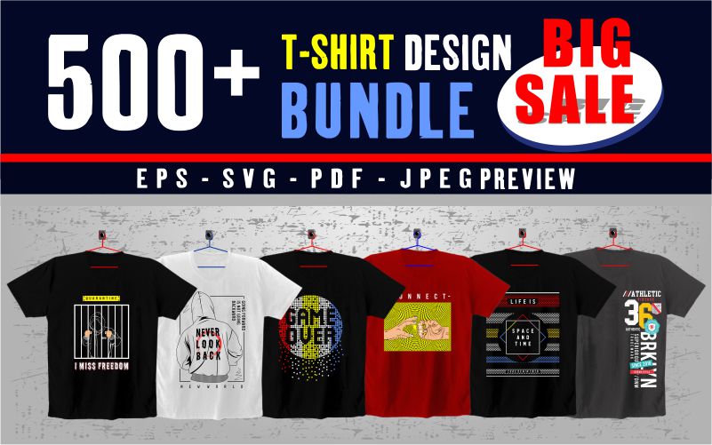 500+ t-shirt design bundle