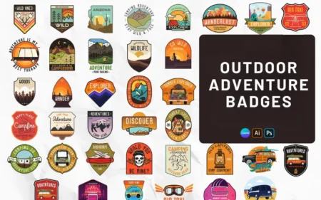 Outdoor Adventure Badges Bundle Feature Image
