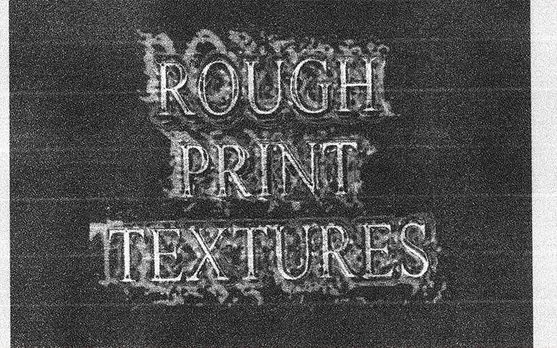 Rough print texture preview