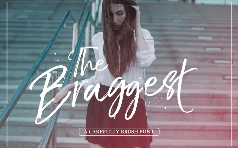 The Braggest Hand Drawn Font Preview