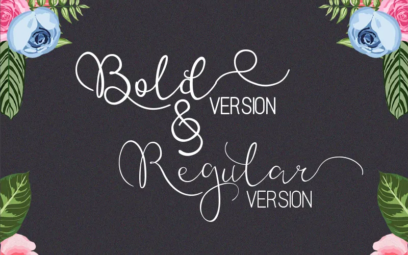 The Flanela Hand Drawn Fonts Bold & Regular Version