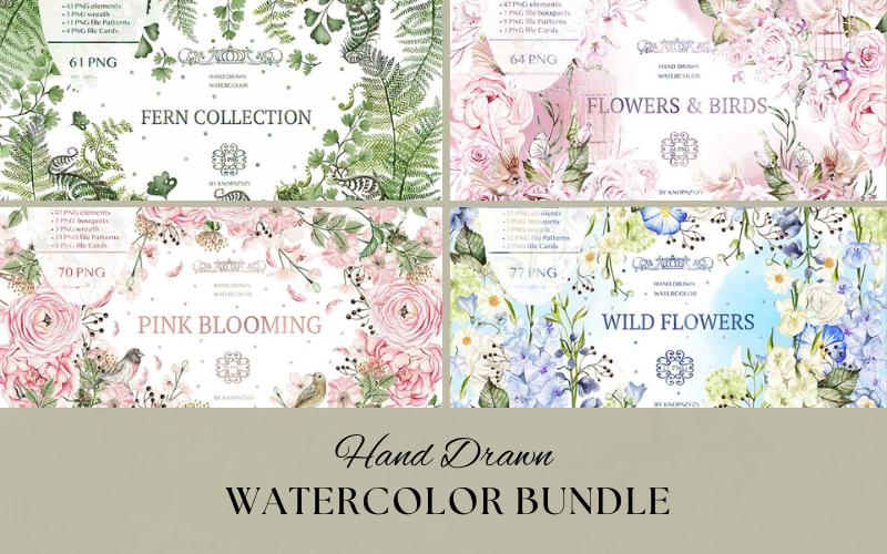 270+ Watercolor Florals Collection