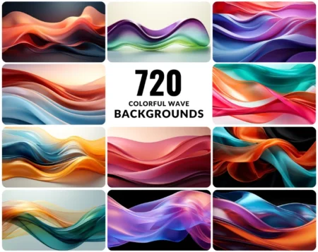 720 Colorful wave backgrounds