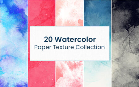 20 Free Watercolor Textures Collection Feature Image