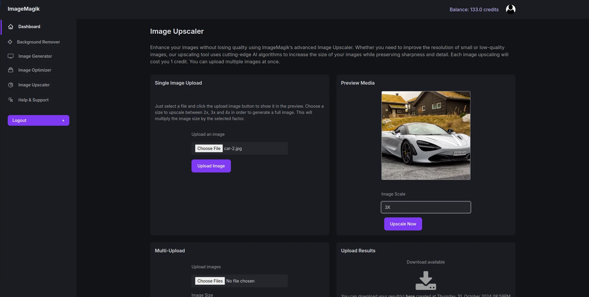 ImageMagik Image Upscaler