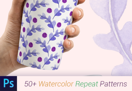 50+ Watercolor Patterns For Free Feature Image