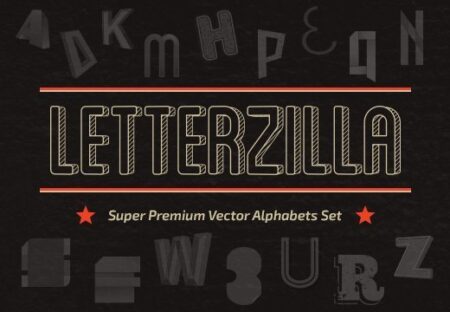 LetterZilla: The Super Premium Vector Alphabets Bundle