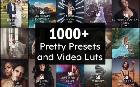 1000+ pretty presents and video luts