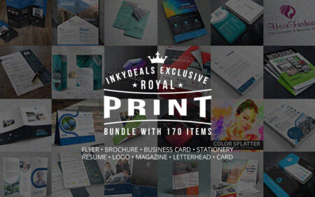 inkydeals exclusive royal print templates bundle with 170 items
