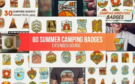 Summer camping badges feature image