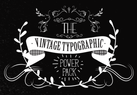 Vintage Typography Kit - 840+ Resources Feature Image
