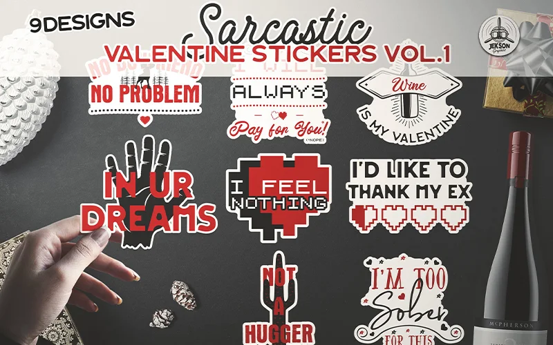Valentine Stickers Set