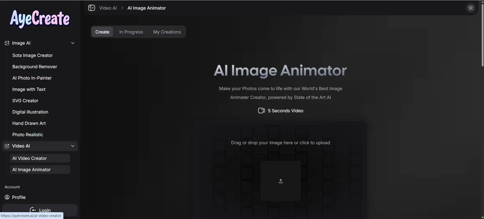 AyeCreate AI Picture Generator Animator