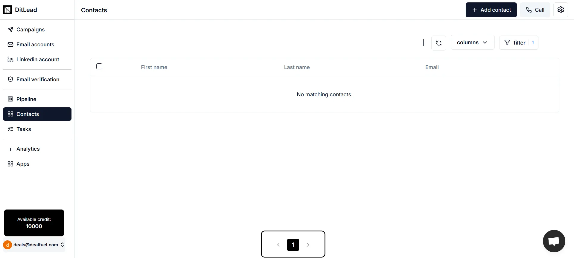Contacts, b2b lead generation