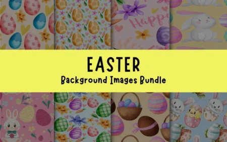 Easter Background Images Bundle Feature Image