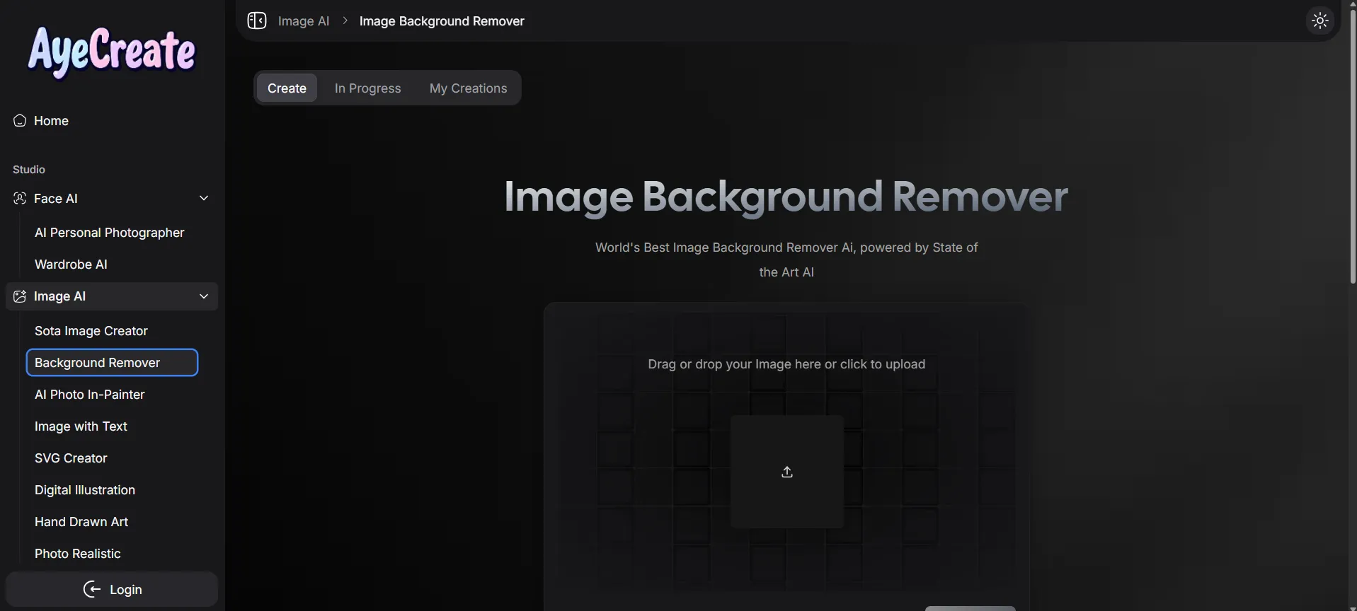 AyeCreate AI Picture Creator Background Remover