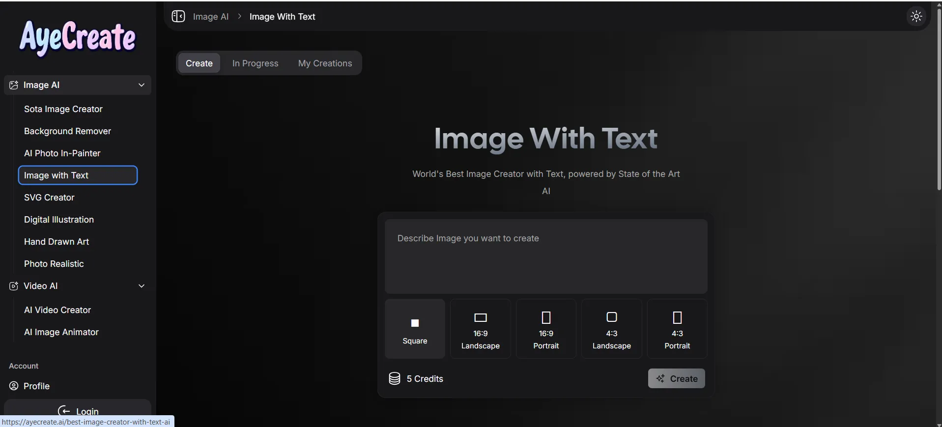 AyeCreate AI Picture Creator With Text
