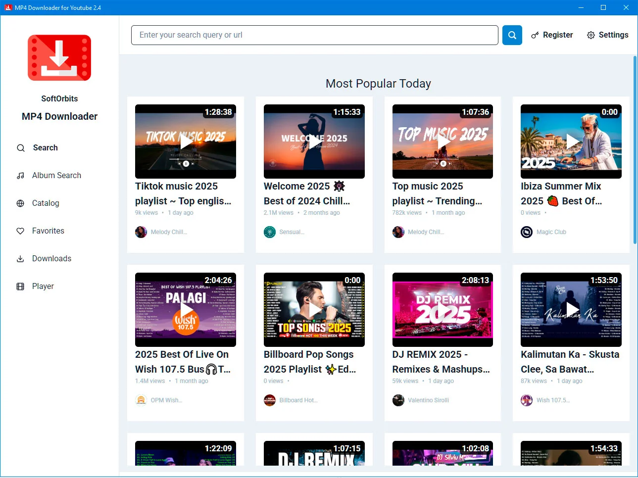 MP4 Downloader For Youtube User Interface