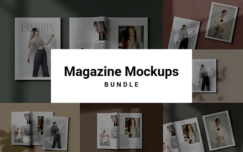 Magazine Mockups Bundle Feature Image